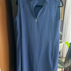 Nancy Lopez Navy Sleeveless golf Dress